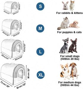Échantillon Gratuit : Niche pour Chien d'Intérieur, Lit pour Chien 2-en-1 Lavable et Couvert, Niche Igloo Isolée et Confortable pour Chien, Taille 23L pour Petit Chien - Product Image 5