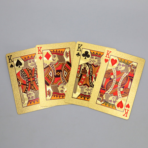 Cartes à jouer personnalisées avec logo, imperméables, cadeaux promotionnels créatifs, cartes à jouer en PVC avec feuille d'or personnalisées pour les jeux de carnaval - Product Image 5