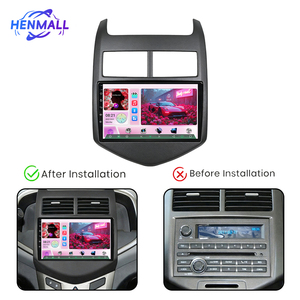 Henmall 9インチ <span class=keywords><strong>3</strong></span>+64GB カーラジオ、CarplayとAndroid Auto対応、内蔵WiFi、シボレー アベオ ソニック 2011-2015用カーDVDプレーヤー - Product Image 6