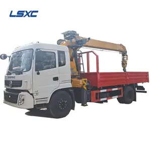 China Fabriek Prijs Dongfeng 4X2 10Ton Vrachtwagen Kraan Boom Voor Verkoop