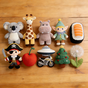 Peluche personalizzati di design: simpatici animali di peluche morbidi e soffici a forma di pianta, dente di giuda e albero di Natale per uso quotidiano - Product Image 1