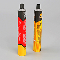 Emballage de tube de teinture capillaire en aluminium pliable vide D19 de 100ml 120ml 150ml du logo personnalisé