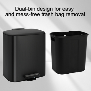 ถังขยะสเตนเลสสตีลแบบทันสมัย ขนาด 6 ลิตร-30 ลิตร พร้อมฝาเปิด 90 องศา °   ถังขยะแบบฝาเปิด-ปิดอัตโนมัติ พร้อมระบบปิดแบบนุ่มนวล สำหรับห้องครัวและห้องน้ำ - Product Image 4