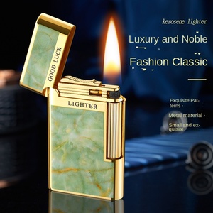 Fashion High-grade Metal Embossed <strong>Rose</strong> Classic <strong>Kerosene</strong> Lighter Side Slip Elegant Open Flame Wedding Exquisite Gifts Boyfriend - Product Image 5