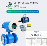 Débitmètre électromagnétique à distance DN10-50 Dn100mm haute précision Chine DN3-DN3000 Rs485 Ip68 pour le lait