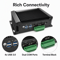 Computadora Industrial Integrada Sin Ventilador YCT, Intel N100, 16GB DDR4, 4x USB 3.0, 2 COM, Bloque de Terminales GPIO, WiFi, Montaje en Pared