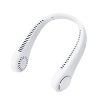 Mini-ventilateur portable à suspendre au cou, rechargeable par USB, 4 vitesses, faible bruit, 5W, pour extérieur