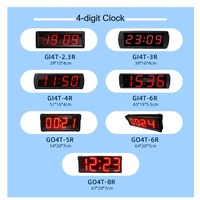 Sistem Jam Master Slave Sinkronisasi Satelit GPS GANXIN, Komunikasi RF, Sinkronisasi Waktu Digital Otomatis, Jam Dinding LED