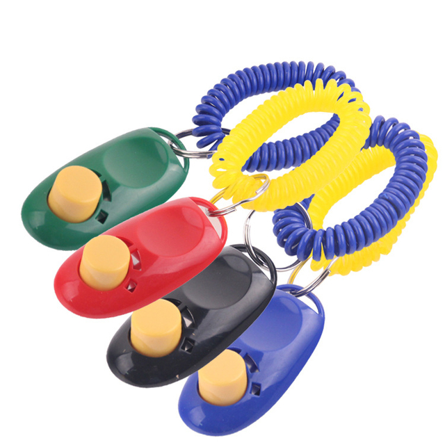High Quality in Stock Colorful Hand Operate Stop Barking Stop Barking in Stock Target Stick Pet Dog Training Clicker