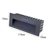 Lampes LED à encastrer 24V 110V 220V avec boîtier en aluminium 3000K 4000K 6000K 5W pour les escaliers