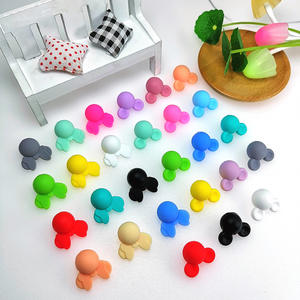 Wholesale Baby Teething Device New <b>Mouse</b> Head Silicone Focus Bead <b>Pen</b> DIY Jewelry Bracelet PVC Beads Accessories - Product Image 2