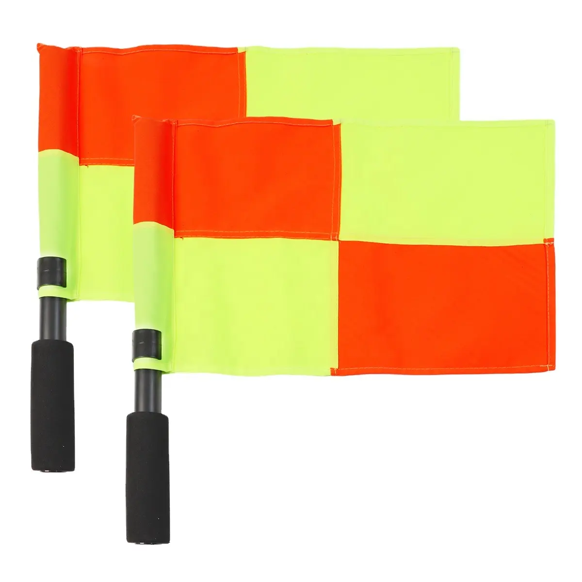 Venta directa de fábrica, 2 uds., Bandera de árbitro impermeable, bandera deportiva de juez de línea con bolsa de almacenamiento, fútbol, Partido de entrenamiento de Hockey