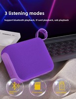 Haut-parleur portable sans fil GO4 5.3, mini subwoofer 5W, idéal pour le sport en extérieur, audio domestique, micro intégré, compact, cadeau, TWS, best-seller