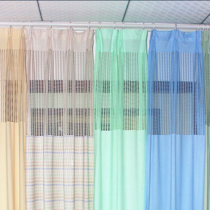 2021 latest design cubicle partition disposable medical mesh curtains hospital ward bed tent - Product Image 1