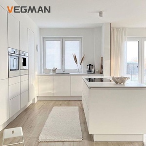 Complete <strong>Flat</strong> <strong>Pack</strong> <strong>Kitchen</strong> Cabinets Australian Standard Glossy White Cupboards Modular <strong>Kitchen</strong> Cabinetry Wholesale With <strong>Island</strong> - Product Image 4