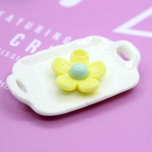 Cabochons en résine à dos plat motif fleur du Japon et de Corée du Sud pour la fabrication de bijoux DIY, pinces à cheveux pour enfants, colle crème, matériel artisanal - Product Image 6