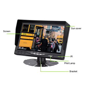 Kit de Monitor de Cámara de Reversa de 7 Pulgadas para Camiones, Sistema de Visión Trasera/Delantera Impermeable IP68, Visión Nocturna para Camiones, Autobuses y Vehículos Comerciales - Product Image 3