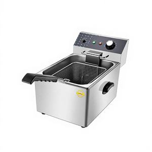 <span class=keywords><strong>Friteuse</strong></span> électrique commerciale 6L 8L, cylindre simple ou double épaissi, grande capacité de table, machine à frites, pour restaurant de hamburgers - Product Image 4