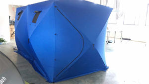 Tente d'extérieur à glaçons isolée Extra Large pour <span class=keywords><strong>8</strong></span> personnes, abri d'hiver pour pêche sur glace, Pop Up - Product Image 4