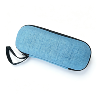 Étui de rangement portable compartimenté avec sangle de transport, fermeture éclair, sac de transport rigide en EVA pour stylos