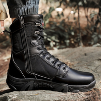 Bottes tactiques pour hommes Équipement de combat Noir Gust Suédine Delta Camouflage Chaussures de randonnée Automne et hiver Semelle en caoutchouc