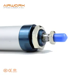 MAL silinder udara bundar pneumatik Aloi aluminium tekanan tinggi