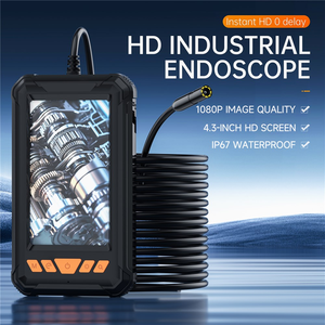 Endoscope industriel P380 HD 1080P, écran IPS de 4,3 pouces, caméra boroscope avec objectif de 8 mm, 5 m, étanche IP67 pour l'inspection des tuyaux - Product Image 1