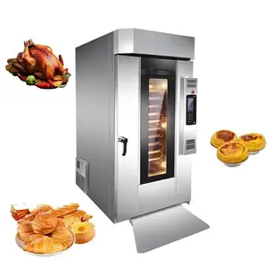 35-300C Temperature adjustable rotary baking bread roasting pizza oven machine