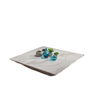 Tianshan — <span class=keywords><strong>Table</strong></span> <span class=keywords><strong>basse</strong></span> carrée moderne en marbre blanc, simple et à la mode, vente directe d'usine - Product Image 4