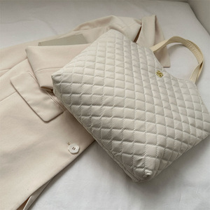 <span class=keywords><strong>Sac</strong></span> fourre-tout en nylon rétro de grande capacité pour femmes styliste avec fermeture <span class=keywords><strong>à</strong></span> glissière motif géométrique perle directe d'usine - Product Image 5