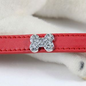 Correa de cuero para perro con diamantes de imitación, cuerda de mano para mascotas, cadena de adiestramiento, collar para gato y perro, cadena de arrastre, venta al por mayor - Product Image 4