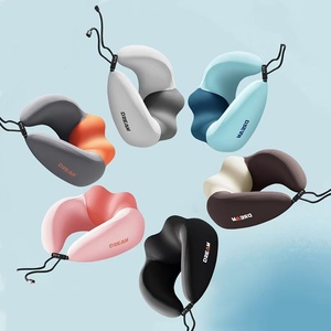 Hình Chữ <span class=keywords><strong>U</strong></span> Bộ Nhớ Hình Dạng Gối Xách Tay Storable Máy Bay Cổ Gối Cho Du Lịch Với Cảm Giác Mát Mẻ Cho Sử Dụng Ngoài Trời - Product Image 5