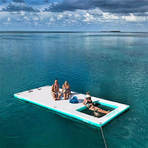 แพลตฟอร์มลอยน้ำเป่าลมสำหรับงานปาร์ตี้ทางน้ำ โซฟา<span class=keywords><strong>เรือ</strong></span> แพลตฟอร์มลอยน้ำสำหรับเรือยอชท์ แพลตฟอร์มปาร์ตี้เป่าลม - Product Image 2