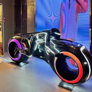 KTV Bar Livehouse Pub Food Restaurant Moto Sculpture Dessin Dynamique Racing Décoration Salle D'exposition Art Sculpture - Product Image 2