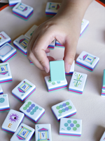 Tuiles de Mahjong de New York, Tuiles de Mahjong de Ningbo Leti, Tuiles de Mahjong américaines héritage, Tuiles de Mahjong Art Déco, Tuiles de Mahjong Southern Sparrow