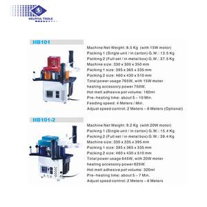 เครื่องหุ้มขอบแบบพกพารุ่นอัพเกรด <span class=keywords><strong>HB101</strong></span> WEIHAI เครื่องจักรงานไม้อื่นๆที่มีประโยชน์ - Product Image 3