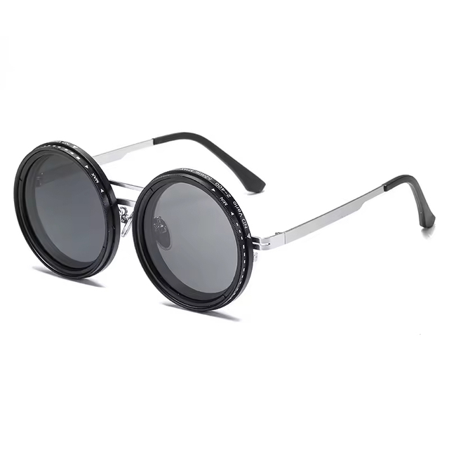 High Quality Polarized Sunglasses Brightness Adjustable ND Filter Tint Adjustment Camera Lens Metal Fashion-Styled Colored Sun