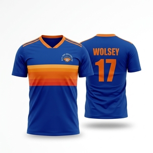Professionele Aangepaste Voetbal Jerseys Shirt Ademend Voetbal Atletische Slijtage Uniformen Shirts & Tops Sportkleding Oem Service - Product Image 1