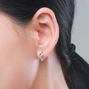 Orecchini a polsino geometrici rotondi da donna per uso quotidiano, accessori per l'orecchio - Product Image 3