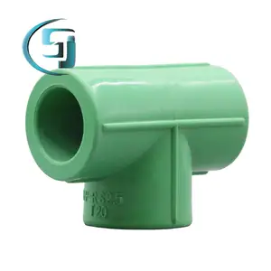 DIN tiêu chuẩn 20mm-110mm PPR ống nhựa giảm TEE cho cấp nước nóng và lạnh