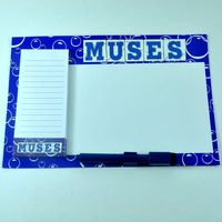 Aimants de réfrigérateur personnalisés, pièces, avec noteillets de bâton et stylo à effacement à sec, dessins messages