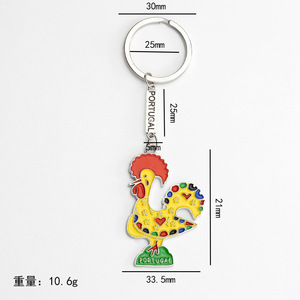 Laminated Gold Rooster Miniature Food Jordan Loops <strong>Japanese</strong> Pendant Charm for Bag Piercings <strong>Jewellery</strong> Making Wholesale Designer - Product Image 4