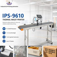 Impresora de Inyección de Tinta Industrial de Alta Resolución IPS-9610, Impresora Térmica de Inyección de Tinta en Línea de 1200DPI para Codificación de Embalajes de Cartón