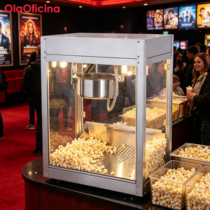 Máquina de Palomitas de Maíz Comercial de Acero Inoxidable OY-868, Máquina Eléctrica para Hacer Palomitas de Maíz para Bares de Snacks y Cines - Product Image 2