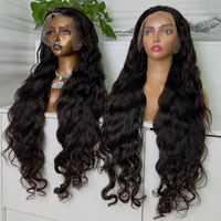 Perruques de cheveux humains naturels vietnamiens bruts 13x6 HD sans colle, perruque frontale en dentelle de cheveux humains, cheveux alignés dans le sens des cuticules, perruque frontale complète 360 en dentelle