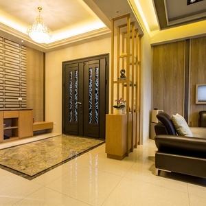 <b>Best</b> Sale Titanium Exterior <b>Doors</b> Front Entry <b>Doors</b> H3 Royal Seal Fired Glass Black Metal-A Jade-Like Elegance - Product Image 5