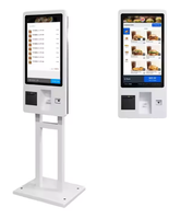 Terminaux de paiement par code QR pour la collecte de tickets et la commande en libre-service en supermarchés, caisses enregistreuses, machines de commande en libre-service d'intérieur de 21,5/32 pouces