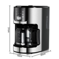 Cafetera Multifunción Todo en Uno, 1050W, con Función de Mantener Caliente, para Mostrador de Cocina