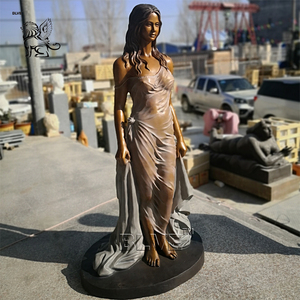 BLVE <span class=keywords><strong>Scultura</strong></span> in Bronzo di <span class=keywords><strong>Donna</strong></span> Nuda a Grandezza Naturale, Arte Decorativa Moderna per Giardino - Product Image 3