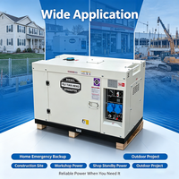 Générateur diesel super silencieux 20 kW 25 kVA triphasé refroidi par air, groupe électrogène portable avec ATS pour usine/atelier, certifié CE
